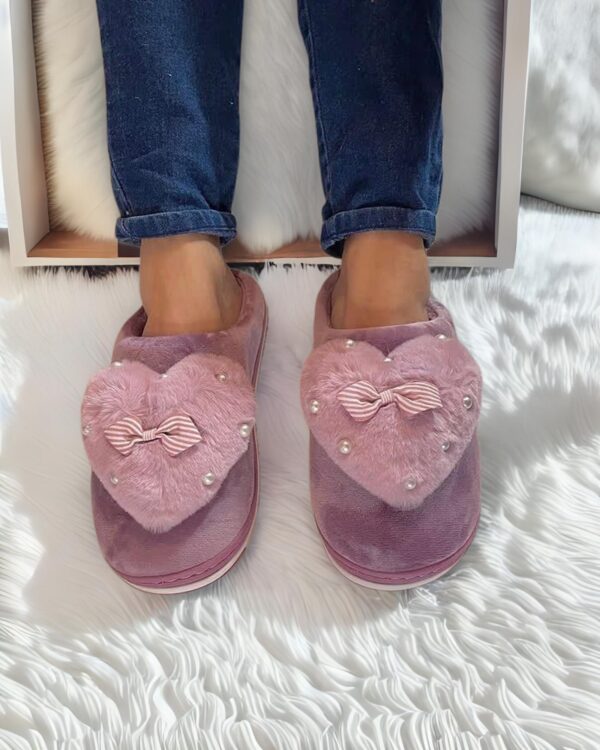 PANTUFLAS CORAZÓN MOÑITO - Imagen 4