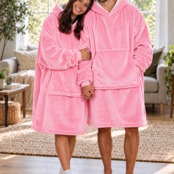 MaxiSaco Rosado – Buzo Cobija Unisex