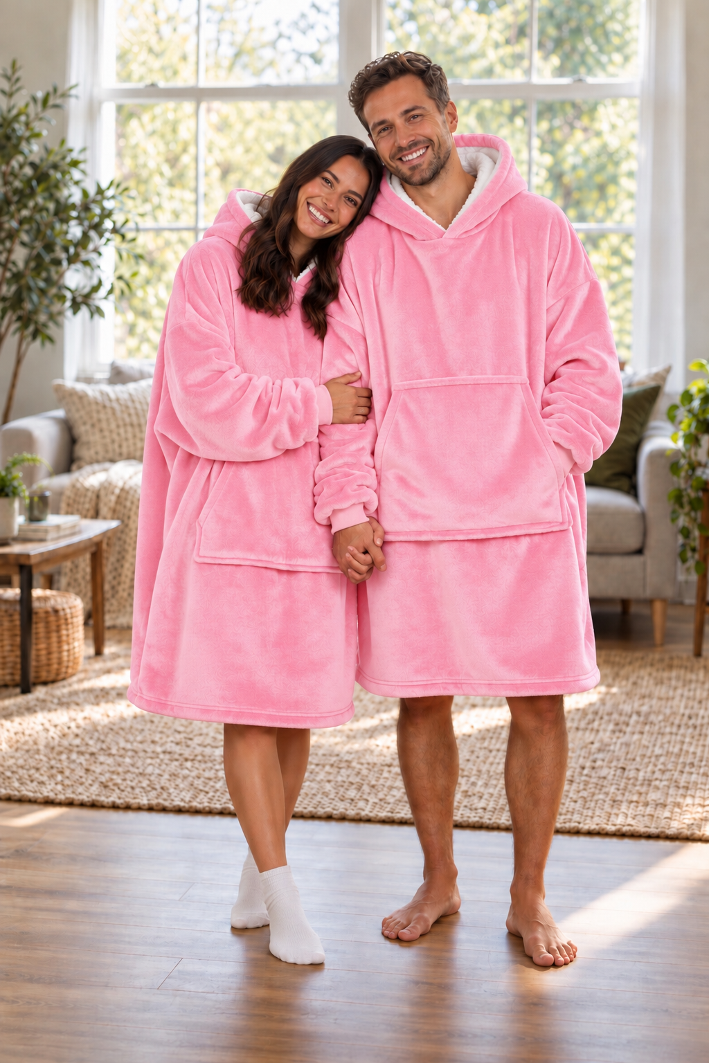 MaxiSaco Rosado – Buzo Cobija Unisex
